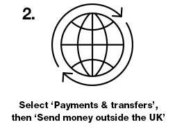 2. Select 'Send money overseas' or 'Move Money'